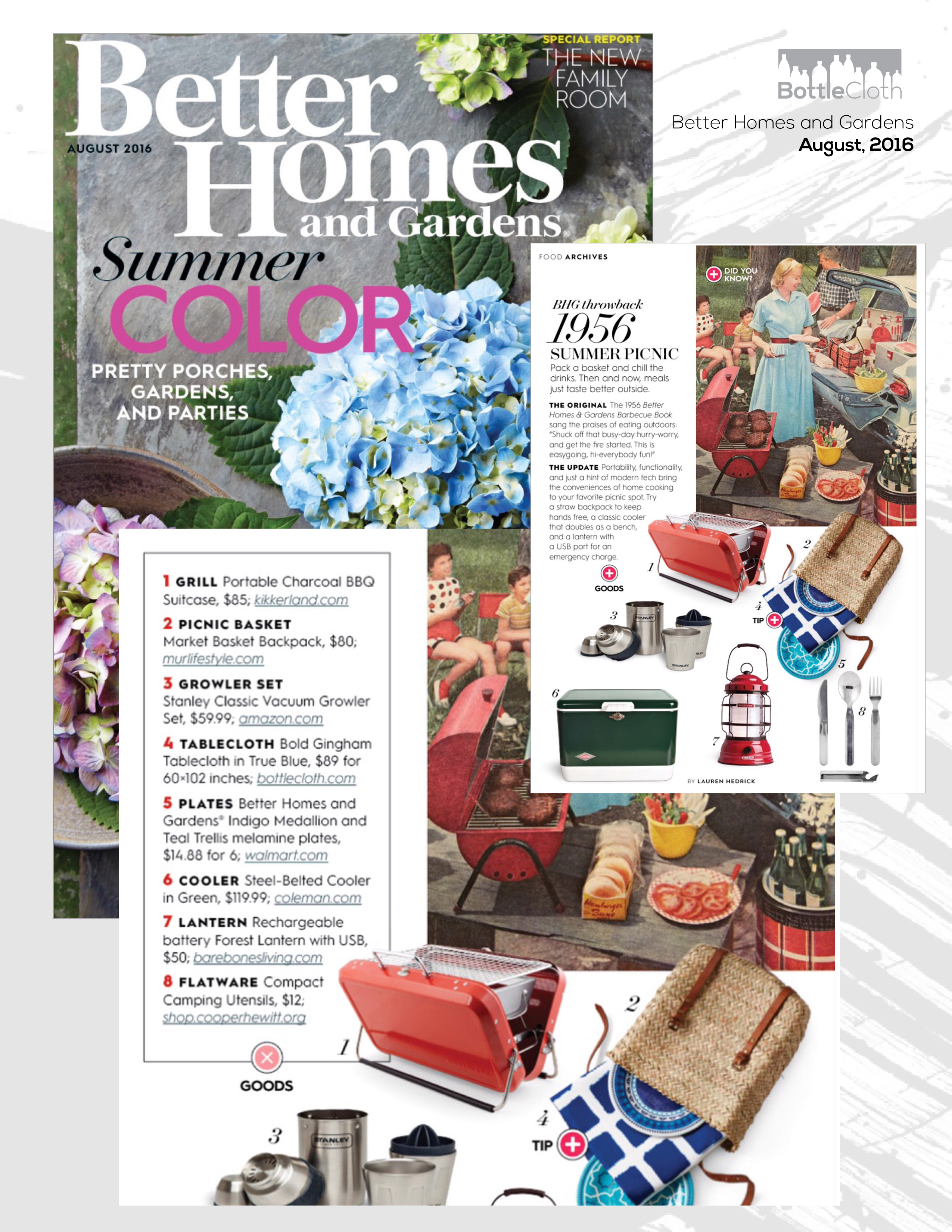 BottleCloth Press - Better Homes & Gardens